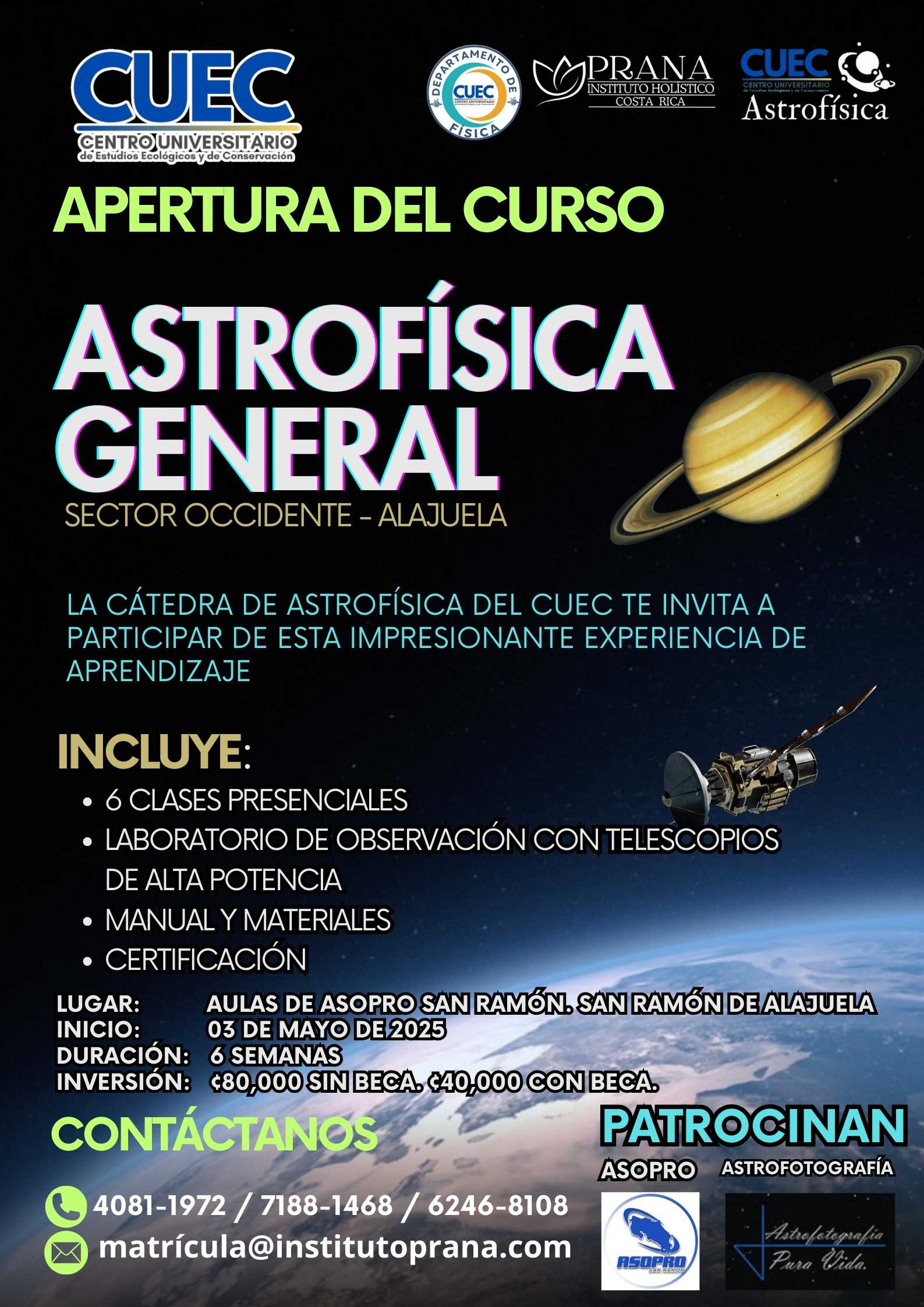 FIS-010 ASTROFÍSICA GENERAL